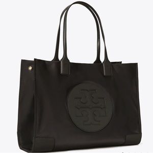 Tory Burch Black Medium Ella Tote Bag